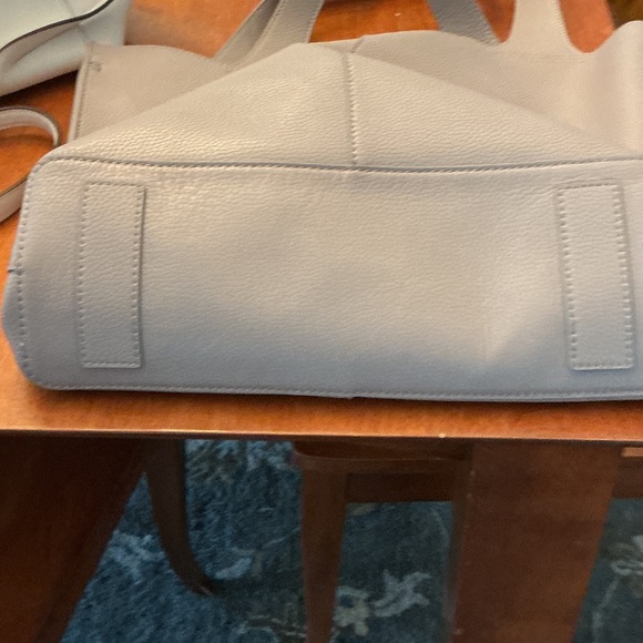 HOBO Taupe Leather Tote with Wide Shoulder Straps - Picture 6 of 7